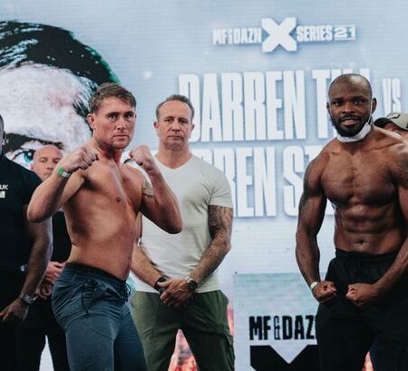 Даррен Тилл одержал победу над Дарреном Стюартом на Misfits Boxing 21 с поздним нокдауном
