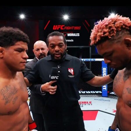 UFC Fight Night: Прямой репортаж — Гилберт Бернс против Майкла Моралеса