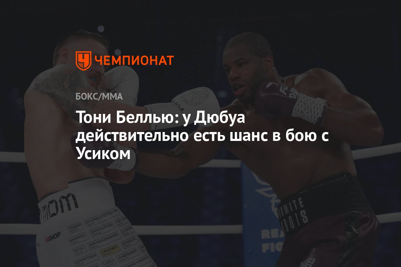 Preview Тони Беллью: У Дюбуа нет шансов против Усика
