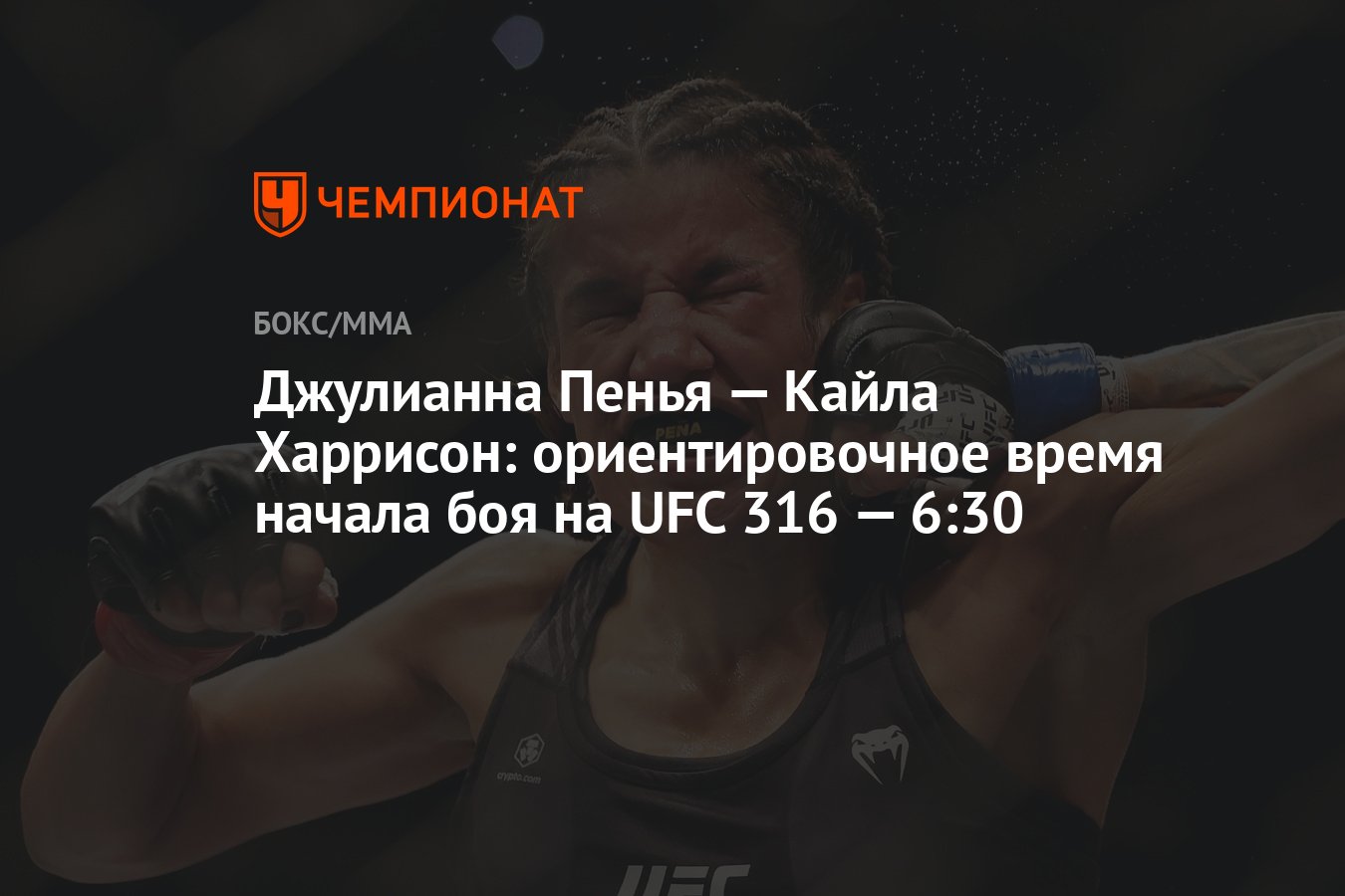 Preview Заявление Джулианны Пеньи после поражения Кайле Харрисон на UFC 316