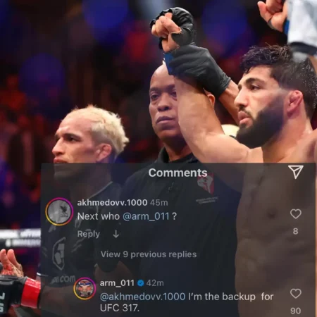 Арман Царукян назван резервным бойцом главного события UFC 317