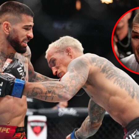 Комментатор UFC 'может представить' нокаут Хабиба Нурмагомедова от Илии Топурии… 'Бокс Илии слишком опасен'