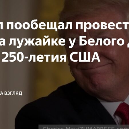 Дональд Трамп планирует провести турнир UFC на территории Белого дома в 2026 году
