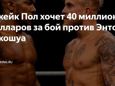 Эдди Хирн: Бой с Энтони Джошуа может положить конец карьере Джейка Пола