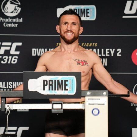 Взвешивание UFC 320: Мераб Двалишвили успешно уложился в вес после напряженной ситуации