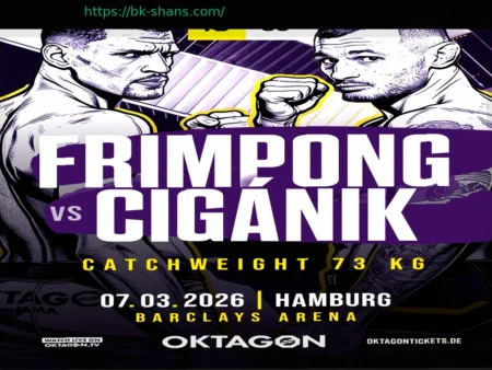 Денис Фримпонг нацелен на яркую победу после смены соперника на Oktagon 85