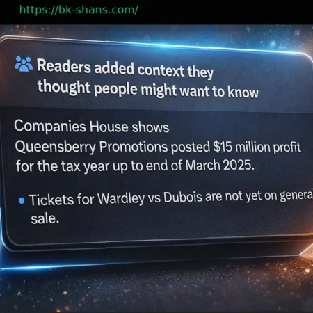 Публикация Ring Magazine со «слухом» о Queensberry вызвала Примечание сообщества на X