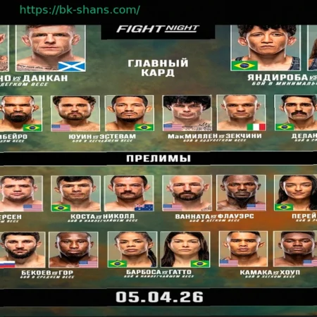 UFC Fight Night 272: Карнейро финишировал Данкана сабмишеном