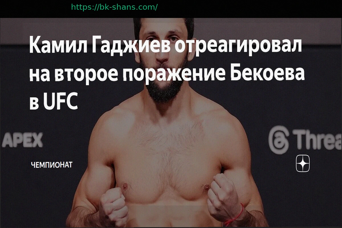 Preview Камил Гаджиев прокомментировал второе поражение Бекоева в UFC