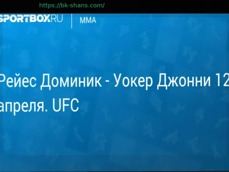 Предстоящий бой UFC: Доминик Рейес против Джонни Уокера – прогноз, трансляция и полный кард 12 апреля